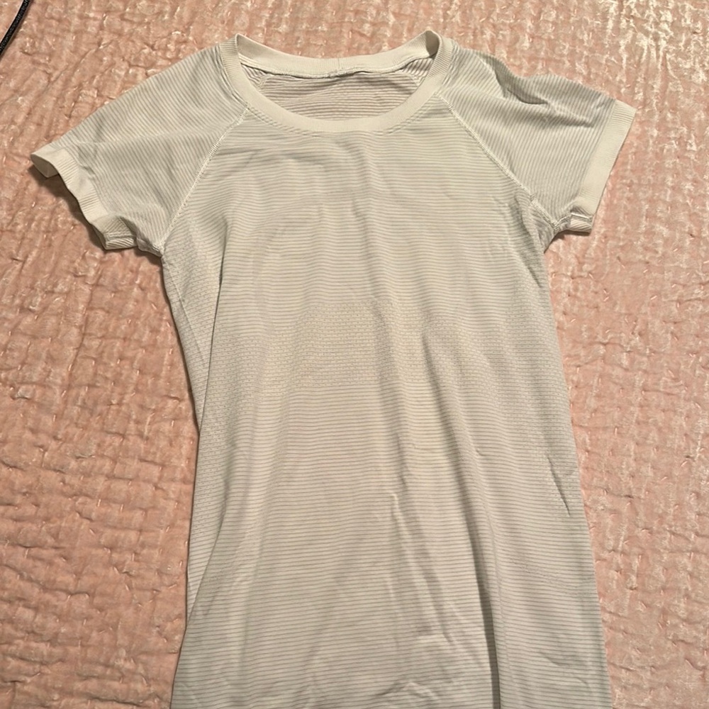 Lululemon Athletica White Performance Tee